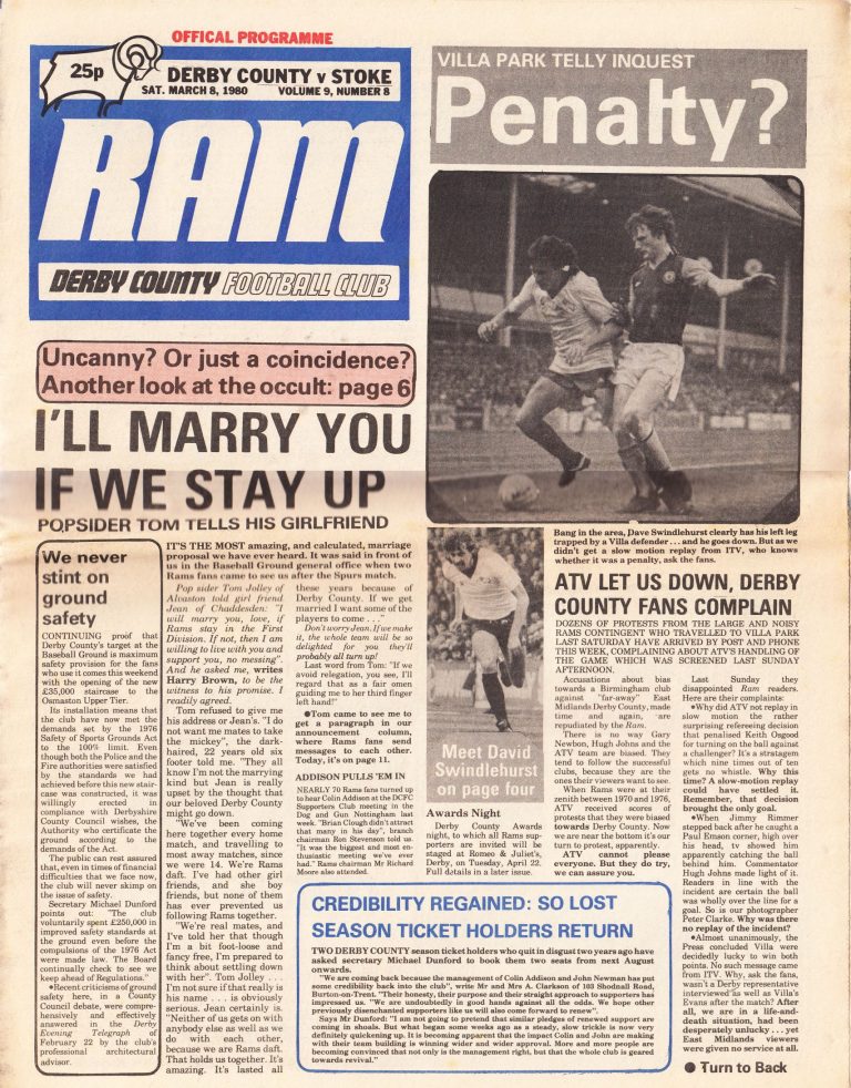 A truly iconic VHS - Derby County: Match of the Seventies : r/DerbyCounty
